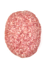 Sticker - Fresh Minced meat, isolated on white background. High resolution image.