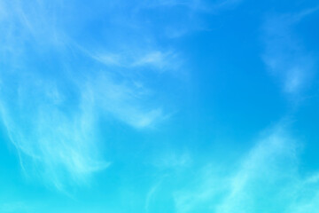 Wall Mural - blue sky with beautiful natural white clouds