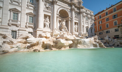 Poster - Beautiful architecture of Di Trevi Fountain in Rome, Italy 