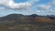 Landschaften in den Vulkanbergen auf der Insel Lanzarote