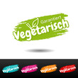 Garantiert vegetarisch Banner Set.