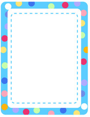Wall Mural - empty colourful frame banner template