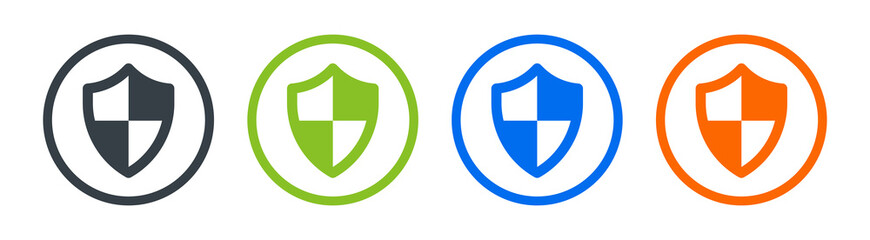 Poster - Shield icon. Security vector icon collection. Protection symbol.