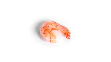 Wall Mural - Shrimp isolated on a white background. Fresh shrimp. Boiled shrimp. Prawns.