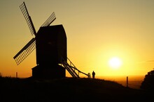 Windmill At Sunset