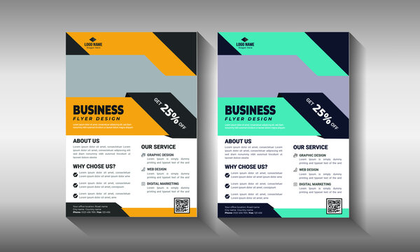 Corporate business flyer template,  pamphlet  cover design layout