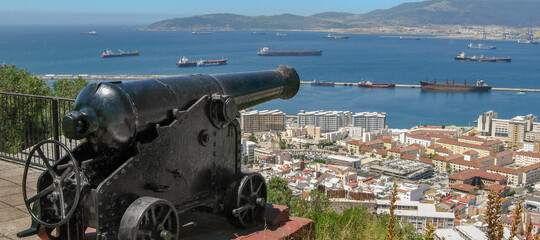 Canvas Print - Gibraltar cannon