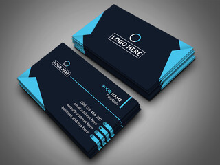 double-sided creative business card vector design template. business card for business and personal 