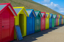 Row Of Beach Huts At Whitby