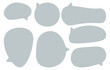 © sopon - Set speech bubble on a white background, vector speaking or chat talk box , icon balloon text or communication,speak cloud for cartoon and comic, message dialog