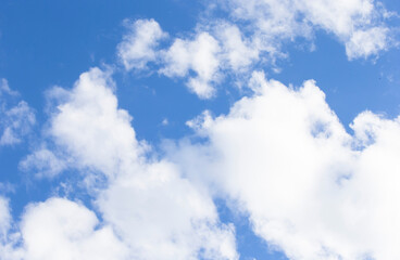 blue sky with white clouds