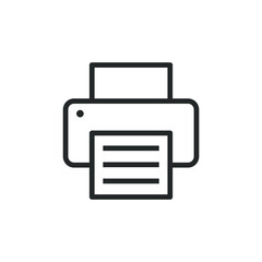Poster - Printer icon. Print symbol. Copy machine sign. Web interface and application button. Vector illustration image.