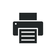Poster - Printer icon. Print symbol. Copy machine sign. Web interface and application button. Vector illustration image.