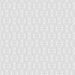  Abstract background pattern with simple geometric ornament on light gray background, wallpaper. Seamless pattern, texture. Vector image