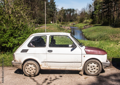 The car Fiat 126p called "toddler" produced and very popular in Poland at the...
