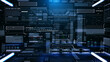 Futuristic UI Information Technology HUD Monitoring Transfer System Illustration Background