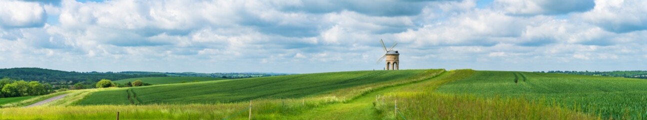 Chesterton windmill panorama on a sunny day