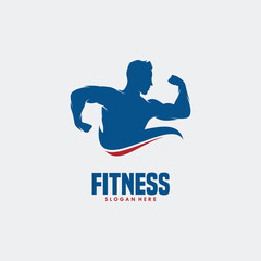 Canvas Print - Fitness sport gym Logo design