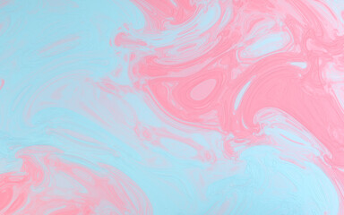 Canvas Print - Colorful flowing painting pigment, 3d rendering.