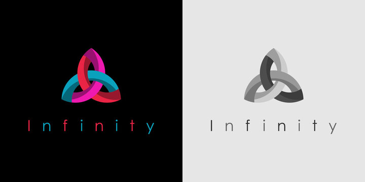 VECTOR CELTIC TRINITY LOGO ILLUSTRATION 3D ILLUSTRATION OF TRINITY KNOT OR TRIQUETRA