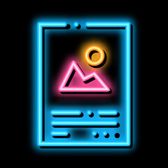 Aufkleber - printed color paper neon light sign vector. Glowing bright icon printed color paper sign. transparent symbol illustration