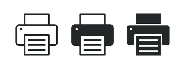 Poster - Printer icon. Print symbol. Copy machine sign. Web interface and application button. Vector illustration image.