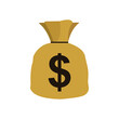 bag of money emoji vector illustration
