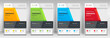 © Neelrong - Corporate business flyer template design set with blue, yellow, red and light green color. digital marketing agency flyer, business marketing flyer set, digital marketing new flyer.