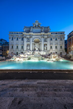 Trevi Fountain At Night, Rome, Italy