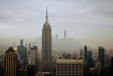 Fototapeta  - Foggy New York, United States of America