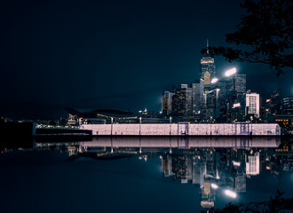 Wall Mural - Panorama of Hong Kong City skyline