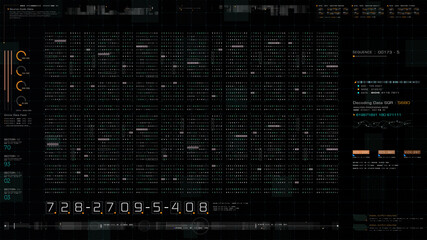 Leinwandbilder - Cyber Crime concept : A programmer hacker trying to breached crypto currency address security by using algorithm source code to exploit weakness in password security
