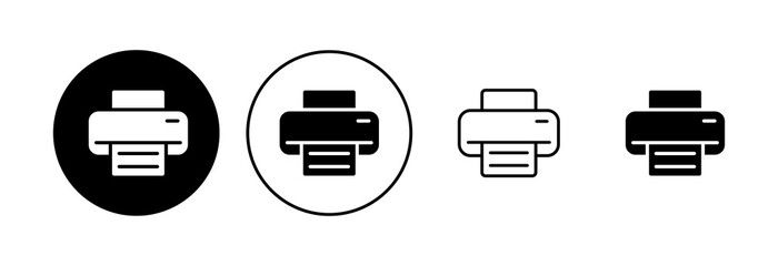 Aufkleber - Print icon set. printer icon vector.