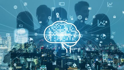 Aufkleber - ai・人工知能　ビジネスネットワーク
