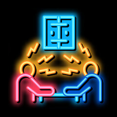 Aufkleber - consumer outrage neon light sign vector. Glowing bright icon consumer outrage sign. transparent symbol illustration