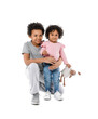 © Pixel-Shot - African-American children on white background