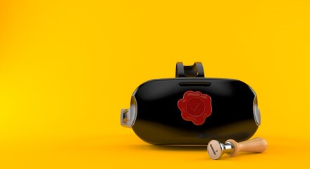 Poster - VR headset with wax seal stamp