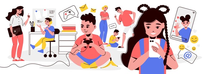 Children Gadget Illustration