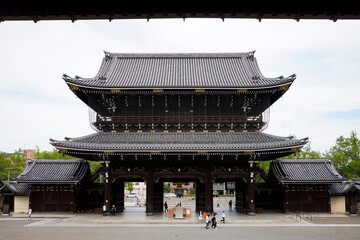 Canvas Print - Higashi Honganji Temple in Kyoto.