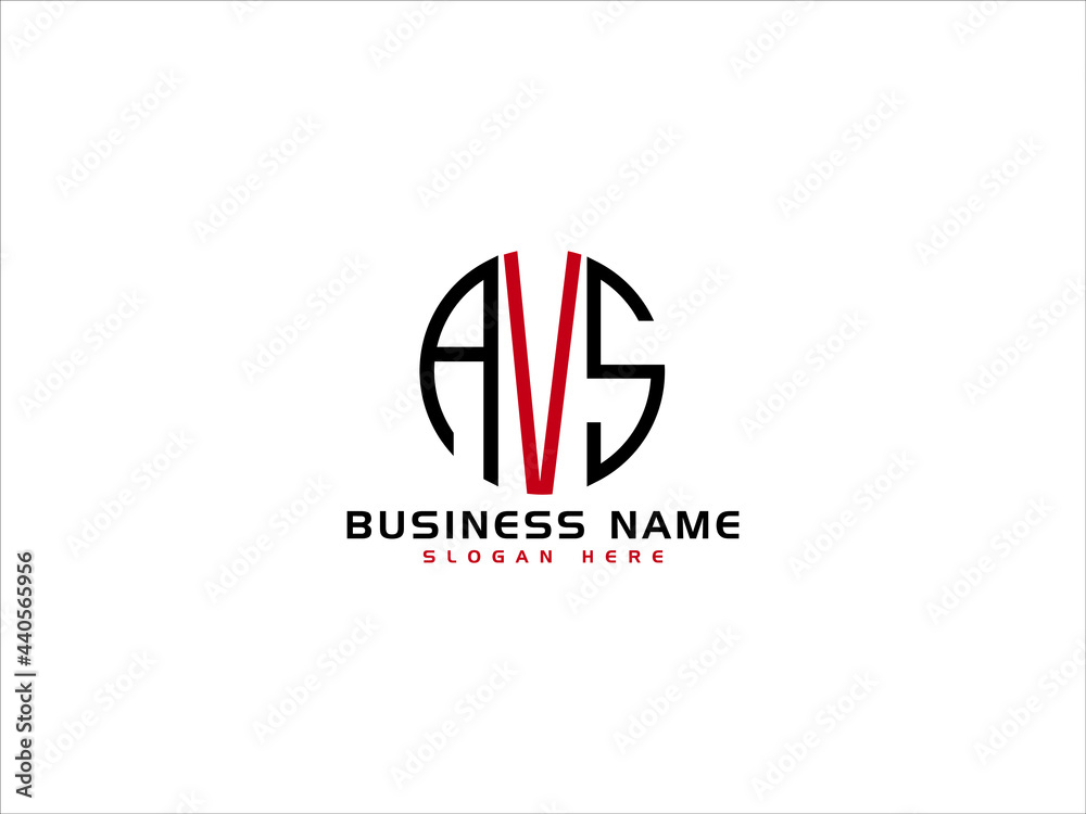 Letter AVS Logo Icon Vector Image Design For All Business Stock Vector ...