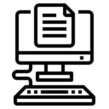 Text outline icon