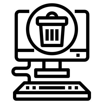 Trash outline icon