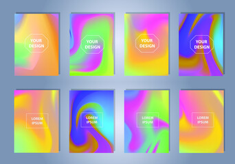Poster - Modern vibrant gradient background. Creative template for design, cover, banner, poster, mobile app