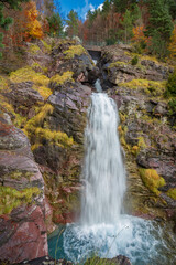 Canvas Print - Waterfall in Pineta Valley, Ordesa and Monte Perdido National Park, Spain