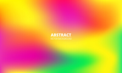 Poster - Abstract liquid colorful rainbow gradient background. Bright multicolored holographic creative minimalist texture. Vector illustration.