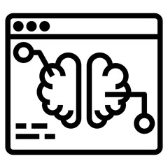 website line icon