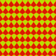 Poster - Orange and yellow shapes. Vector seamless and bright rhombus.