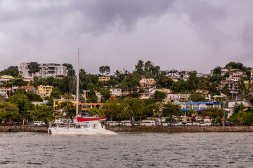 Wall Mural - View of Samana town, Dominican Republic