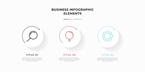 Wall Mural - Presentation business infographic template with 5 options or steps. Modern infographic design template. Creative concept of five stages of business project