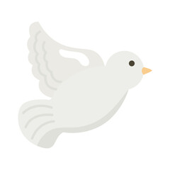 Poster - cute dove flying